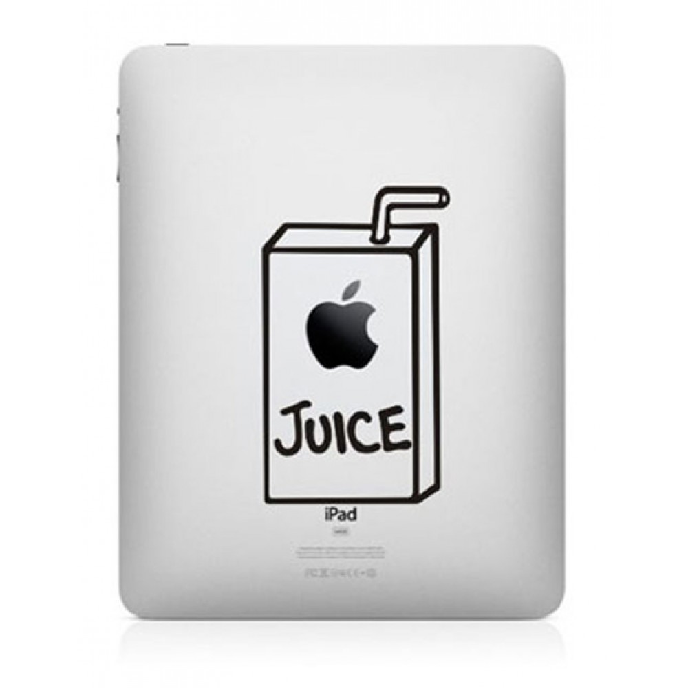 Apple juice sticker for macbook joseph desaulniers